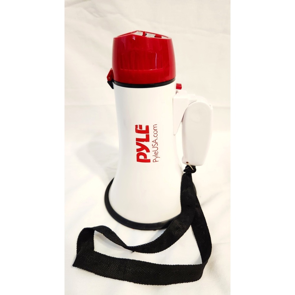 Pyle Mini Compact Megaphone Bullhorn with Siren Alarm and Lights  Works Sports‎